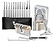 Produktbild Lokko 15 Stück Pick Set mit 2 Trainings Locks der mit Schlüssel, Abzugshaube Lockpicking Werkzeug und eguide für Anfänger und Schlosser