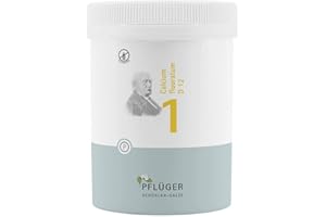 ‎JOSANG PFLÜGER Schüßler Salze Nr. 1 Calcium fluoratum D12 - 1000 Tabletten - Das Salz der Haut und des Bindegewebes - glutenfrei