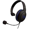 Hyperx Cloudx Chat Headset Clear Voice Chat, 40Mm Drivers, Noise Cancellation Microphone, Pop Filter, In Line Audio Controls, Lightweight, Reversible One Size Hx Hscchs Bk/Am, Black/Blue, Wired
