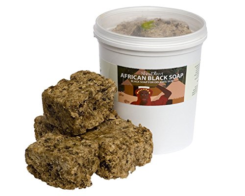 500g African Black Soap, traditionally made using Unrefined Shea Butter, Cocoa Pod Ash, & Virgin Coconut Oil. Contains No SLS, Detergents & Parabens. Ideal for very Sensitive Skin types, supplied direct by Shea Direct Skincare. 500grams Bar.