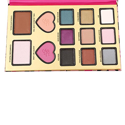 VWH 13 Farben Kreativ Eye Shadow Lidschatten Palette Professionelles Makeup Set - 3