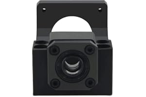 ONLISUM HM10-57 Nema 23 Stepper Motor Steel Bracket Ball Screw Fixed Point Holder Bearing Bracket for 10 mm Ball Screw CNC Ball Screw SFU1204 RM1204