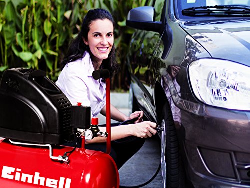 Einhell Kompressor TH-AC 200/40 OF (1,1 kW, 40 L, Ansaugleistung 140 l /min, 8 bar, ölfrei, große Räder und Haltebügel) - 6