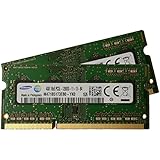 Samsung 8GB kit ( 2 x 4GB ), 204-pin SODIMM, DDR3 PC3L-12800, 1600MHz ram memory module ( M471B5173EB0-YK0 x 2 )