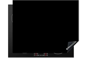 KitchenYeah© Cubre Vitrocerámica - Protector Vitroceramica Induccion 65x52 cm - Tapa Vitroceramica - Protector de Vitroceramica Negro - Macizo - Marca