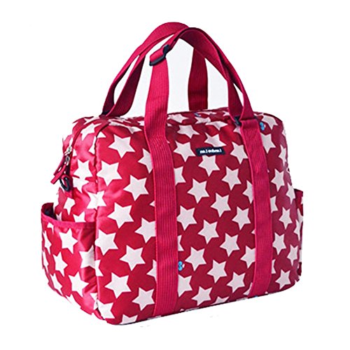 LCY Baby Nappy Changing Diaper Travel Bag Red