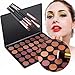 Makeup Glitter Eyeshadow Palette, Lover Bar 35 Colour Shimmer Matte Neutral Warm Glow Earthy Tone Smooth Sleek Smokey Eye Shadows Kit Waterproof Pigment Pallet 6pcs Powder Eyebrow Make Up Brushes Set