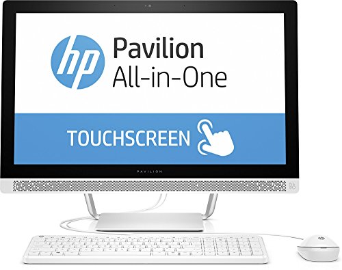 HP Pavilion (24-b150ng) 60,4 cm (23,8 Zoll / FHD IPS Touchscreen) All In One Desktop PC (Intel Core i7-6700T, 8 GB RAM, 128 GB SATA SSD, 1 TB HDD, NVIDIA GeForce 930A, Windows 10 Home 64) Weiß