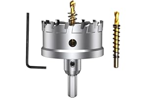 ASNOMY 68mm Lochsäge Hartmetall-Bohrer, Metall Lochsäge Bohrer, TCT-Bohrer-Lochsägen ideal für Löchern in Edelstahl, Eisen, Holz, Kunststoff