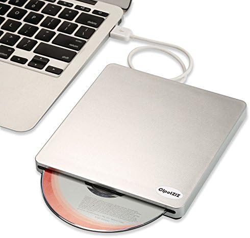 CIpotZIZ External USB 2.0 Slot in DVD+RW Burner Writer Player Drive With USB Cable For Macbook Pro Air and Ultra Notebook PC Desktop Computer,Plug and Play (Touch version)
