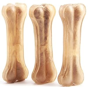 12 Pcs Hueso Prensado para Perros Piel Vacuno Fortalecedor de Dientes Stick Dental Dog Snack 14 cm (12 Pcs) BPS-5000 * 12