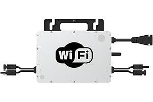 KLARBEIT Micro Wechselrichter 800W - Hoymiles Solar Wechselrichter 800W - Hoymiles HMS-800W-2T WiFi I PV Wechselrichter 800W für Solar Balkonkraftwerk I Hoymiles Wechselrichter für PV Modul bis 500W