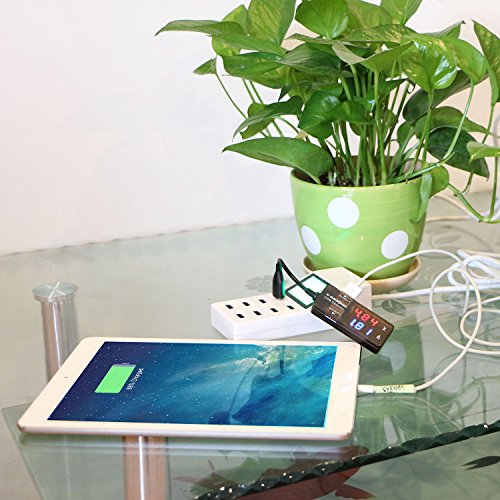 X-DRAGON 10VA USB Multimeter Tester Strom(A) Spannung(V) 2 Output Ports Doppel USB Power Multi-Moniter Leistungsmesser Leistungsmessgerät digitales Multimeter Amperemeter - 6