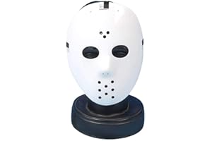 SHATCHI Gifts 4 All Occasions Limited Unisex Adult Hockey Guy White Face Mask Jason Voorhees Freddy Fawkes Fancy Dress Costume Halloween Trick or Treat with Elasticated Strap