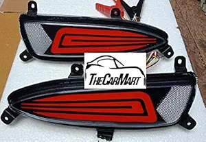 CARMART Elite i20 2018 19 20 model Tail light design Rear Bumper Led Reflector Brake Light with Reverse Light function & Matrix Indicator set of 2