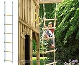  bambus-discount.com Strickleiter für Spielturm, 210cm - Kinderspielgeräte für Garten, Spielgeräte für Kinder, Spielturm, Spieltürme
