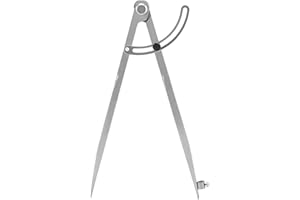 QWORK® Compas Réglable 300 mm, Compas Pointu de Marquage avec Aile Verrouillable et Porte-crayon, pour Menuisier, Travail Métaux, Travail du Cuir