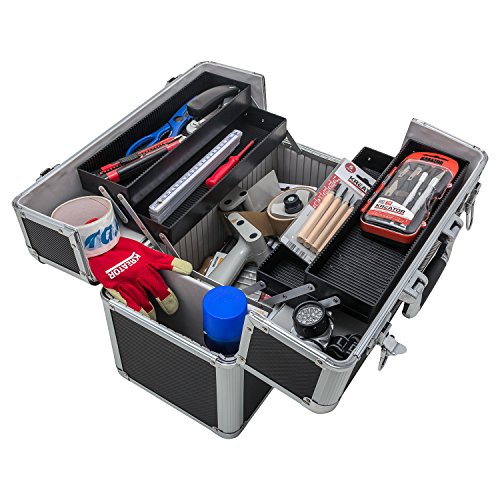 Werkzeugkoffer Angelkoffer Präsentationskoffer + Tragegurt Schlüssel Farbwahl - 4