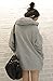 TOOGOO(R) Winter Women Full Zip Hoodie Varsity Hoody Hooded Coat - Gray Size XL