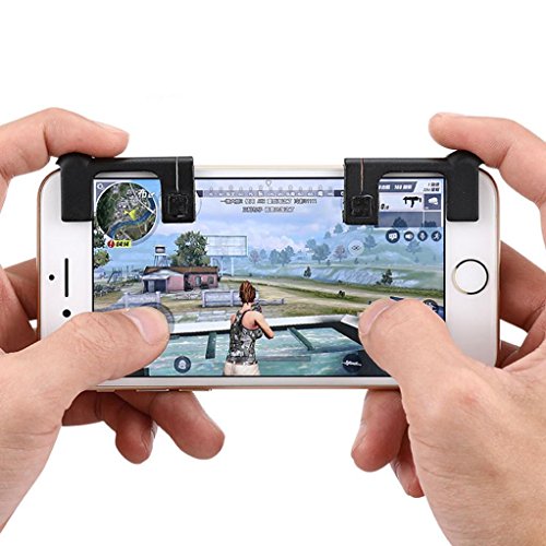 Bescita 1 Paar Mobile Game Controller Sensitive SchieÃŸen und Ziel Tasten Gaming Trigger Fire Button Griff fÃ¼r L1R1 Shooter Controller PUBG Smartphone (A)