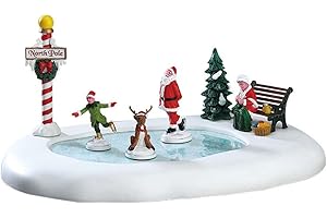 Lemax PATTINAGGIO SUL GHIACCIO - NORTH POLE ICE FOLLIES COD 64045 VILLAGE