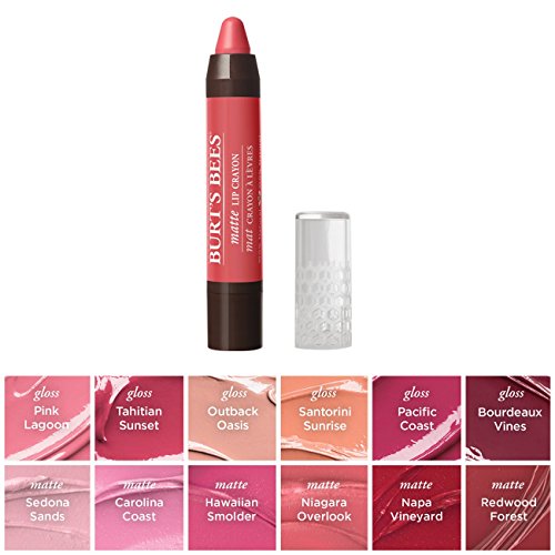 Burt’s Bees 100 % natürlicher, matter Lip Crayon, Niagara Overlook“, 3,11 g - 5