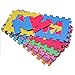 HOMCOM EVA Interlocking Soft Foam Children Kids Playmats Alphabet Numbers Exercise Floor Mats 36pcs