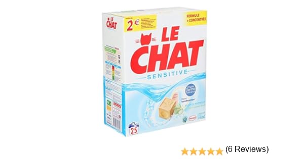Le Chat Lessive Sensitive En Poudre 25 Lavages