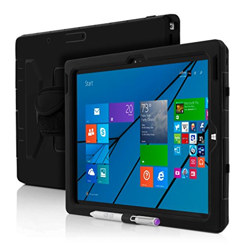 Incipio Capture Rugged Extrem Robuste Schutzhülle mit Abnehmbarer Drehbarer Handschlaufe für Microsoft Surface Pro 3 – Schwarz - 2