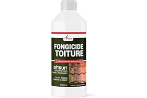 Anti-mousse, fongicide concentré, anti depot vert pour toiture, élimine aussi algues et lichens - 1 L (jusqu'à 250 m²) - ARCANE INDUSTRIES