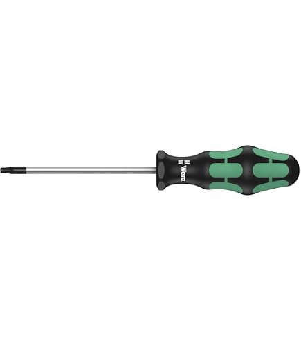 Tournevis TORX BO TX10 X 300 Mm - Wera Kraftform - Pour Vis De Sécurité à Goupille - Manche Ergonomique - 4