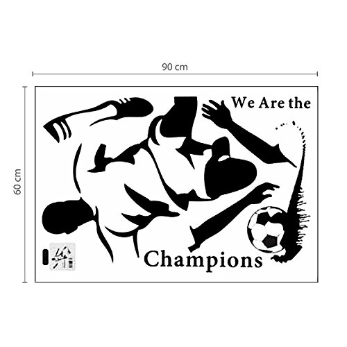 Walplus Wandsticker Wand Aufkleber Papier Kunst Dekoration Fußball Stürmer Sport Familienzimmer Wohnzimmer von Walplus - 6