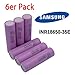 Produktbild 6x Samsung INR18650-35E - Akku - (3500mAh/3,7V) - Sub Ohm Werkzeug Dampfer E-Zigarette Flat Top