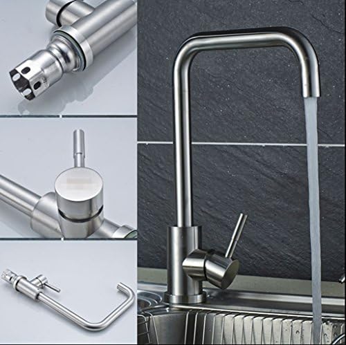 Kitchen wash basin basin stainless steel copper space aluminum alloy hot and cold water faucet