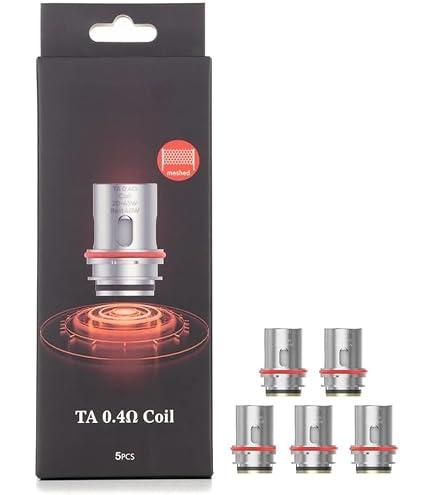 Smok TA Coils - 5 Pack - for Smok T Air SubTank Vape Tank, DTL Smooth  Vaping, Mesh Coil, E Cig, Push-Fit Coil, No Nicotine (0.15ohm Mesh