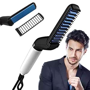 Jukkre Electric Hair Comb Quick Hair Styler For Men Shipping By Amazon Tame Finish Beard Straightener For Men Women Straightener Comb Iron M Styler Men S Hair Controller Amazon In Health Personal Care