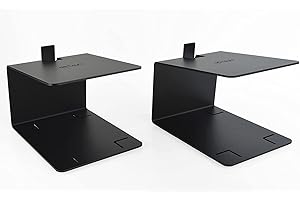 etterr Soportes pie para Altavoces monitores 100% Acero al Carbono (Blanco)