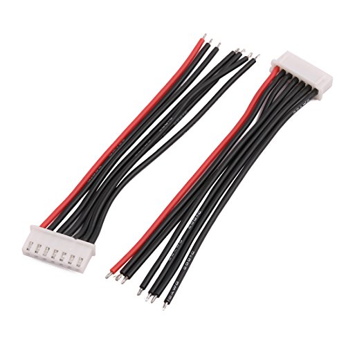 Preisvergleich Produktbild sourcingmap 2 Stücke 6S LiPo Batterie Balance Ladegerät Anschlusskabel Stecker 100mm Länge