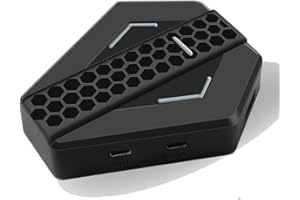 YFISH Adaptateur Multi-fonction Souris et Clavier Convertisseur de Contrôleur Bon Qualité LED Lumière pour PlayStation 4 PS3 XBOX ONE XBOX 360 SWITCH Manette Nintendo Combo Clavier-Souris USB Port - NOIR