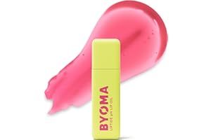 BYOMA Liptide pH Lip Oil (5ml) Glossy, Non-Sticky Gloss with pH Adaptive Tint - Reduces the Appearance of Fine Lines - Softens, Plumps, Hydrates
