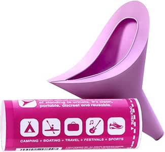 Orinatoio Donna Portatile In Silicone - Imbuto Pieghevole Per Pip&igrave; In Piedi, Da Viaggio E Campeggio