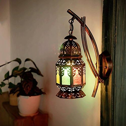 Indoor wall lamp Wall creative bohemian bars Turkish restaurants Cafe inn colored lighting aisle wall art