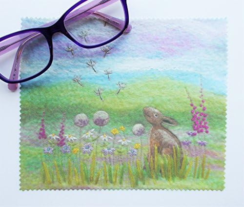 Hare Lens Cloth, Screen Cleaning Cloth, Scottish Gift, Hare Gift, Eye Glasses Cloth, Tablet Screen Cleaner, Scottish hare design