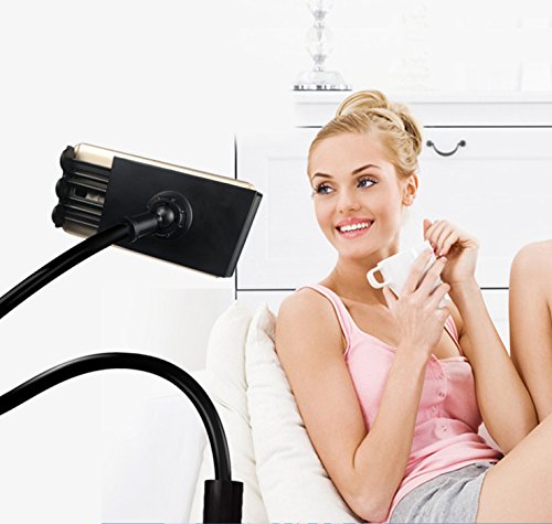 Soporte para Tablet M  viles  HeHe Sostenedor Flexible Multi-  ngulo Cuello de Cisne Soporte para iPad   iPhone  Tableta  GPS Samsung LG Blackberry Negro 