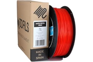 3DFILS - Filamento PETG Rojo para impresión 3D (1,75 mm / 1 Kg, Rojo)
