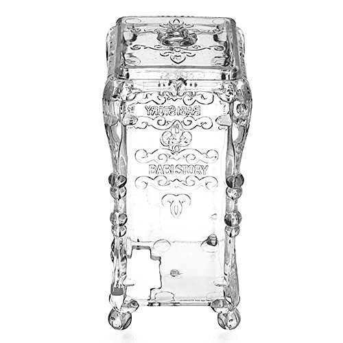 FACILLA® Makeup Storage Box Holder Case Organizer Cosmetic Cotton Pad Acrylic Clear