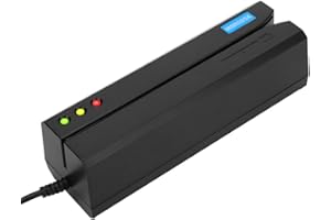 ‎PONGNAS Czytnik Kart Magnetycznych, 3-ścieżkowy Zapiser Magstripe, Wskaźnik LED (MSR605X)