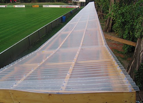Polyester Lichtwellbahn / Wellpolyester natur transparent 5000 x 1000 mm - 4