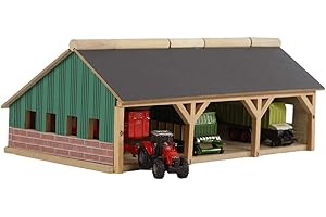 Étable en bois Kids Globe, Jouet étable, Étable à l'échelle 1:32, Ferme en bois, Étable en bois, Jouet de ferme 610491