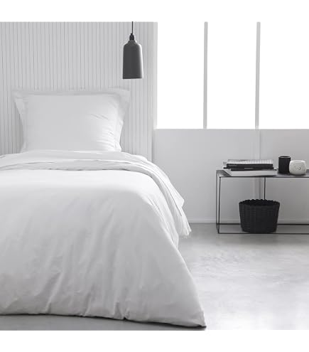 Housse De Couette 140x200 Today Coton Paon - Douceur Naturelle Et Confort Absolu Pour Lit 1 Personne